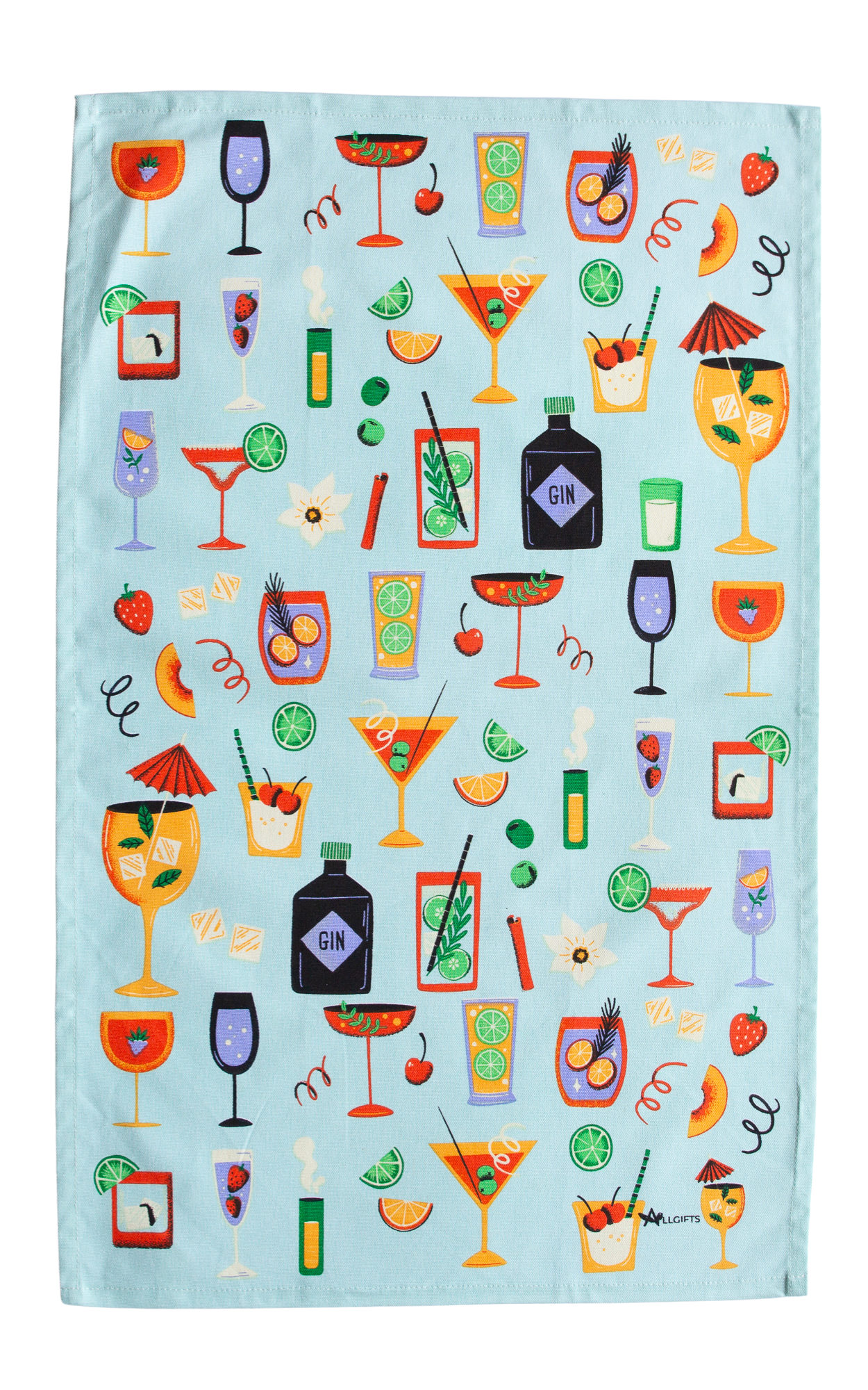 Cocktails Tea Towel