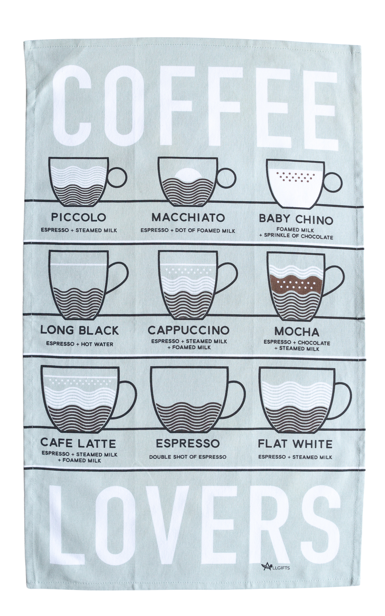 Coffee Lovers Tea Towel