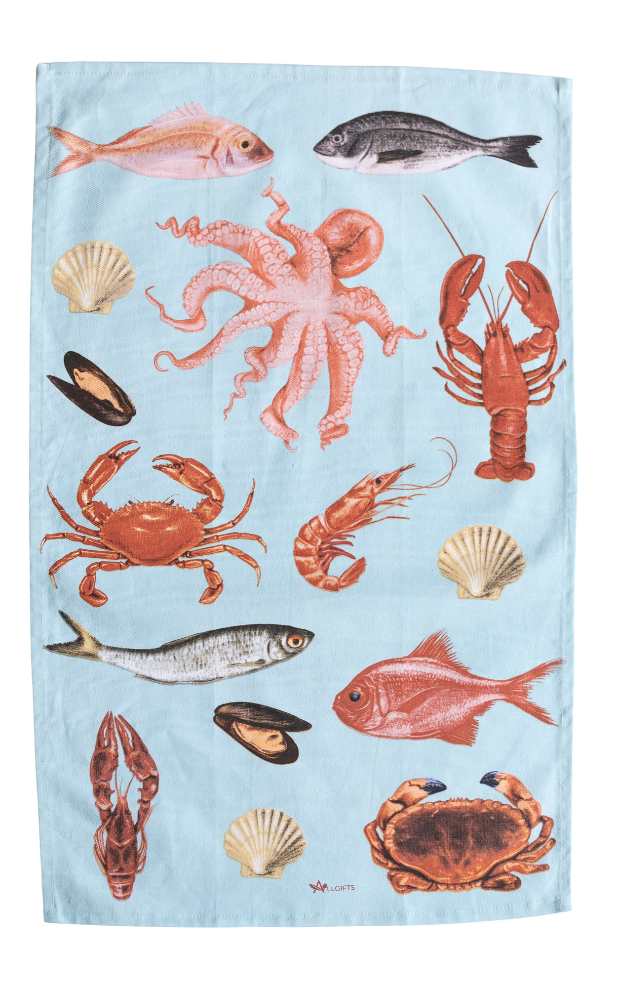 Fisherman Basket Tea Towel