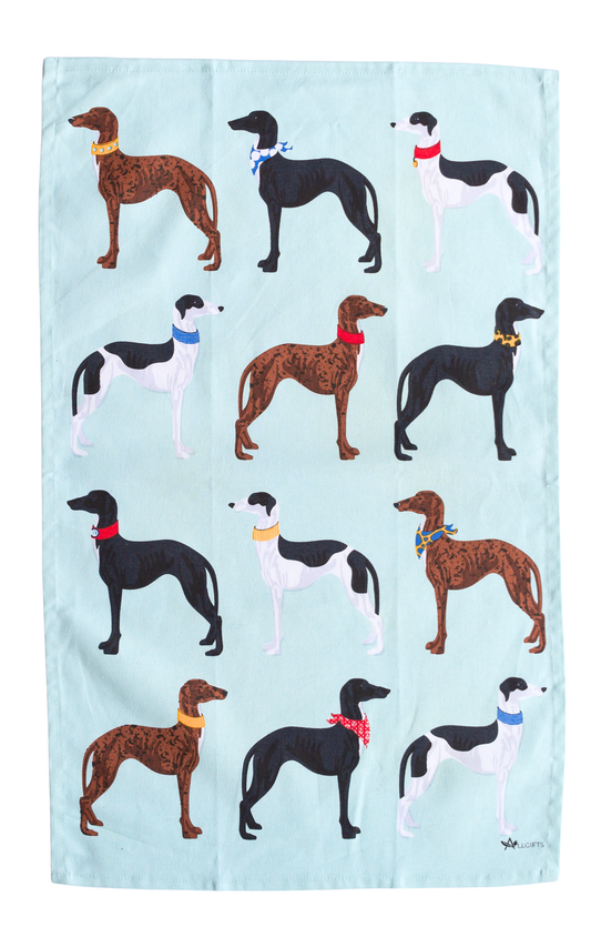 Greyhound Tea Towel