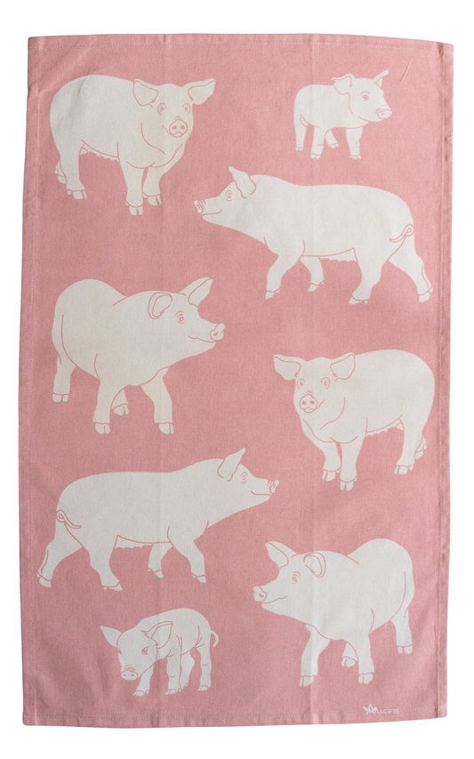 Pigs Tea Towel