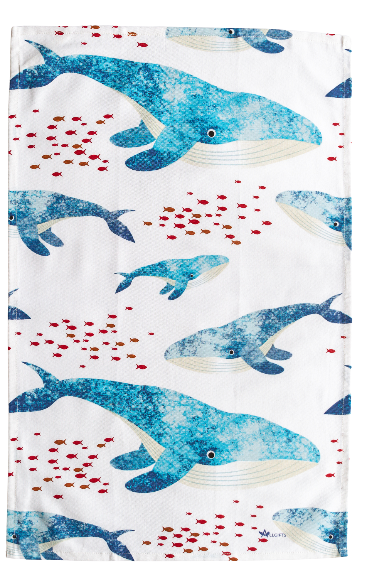 Whale Tea Towel