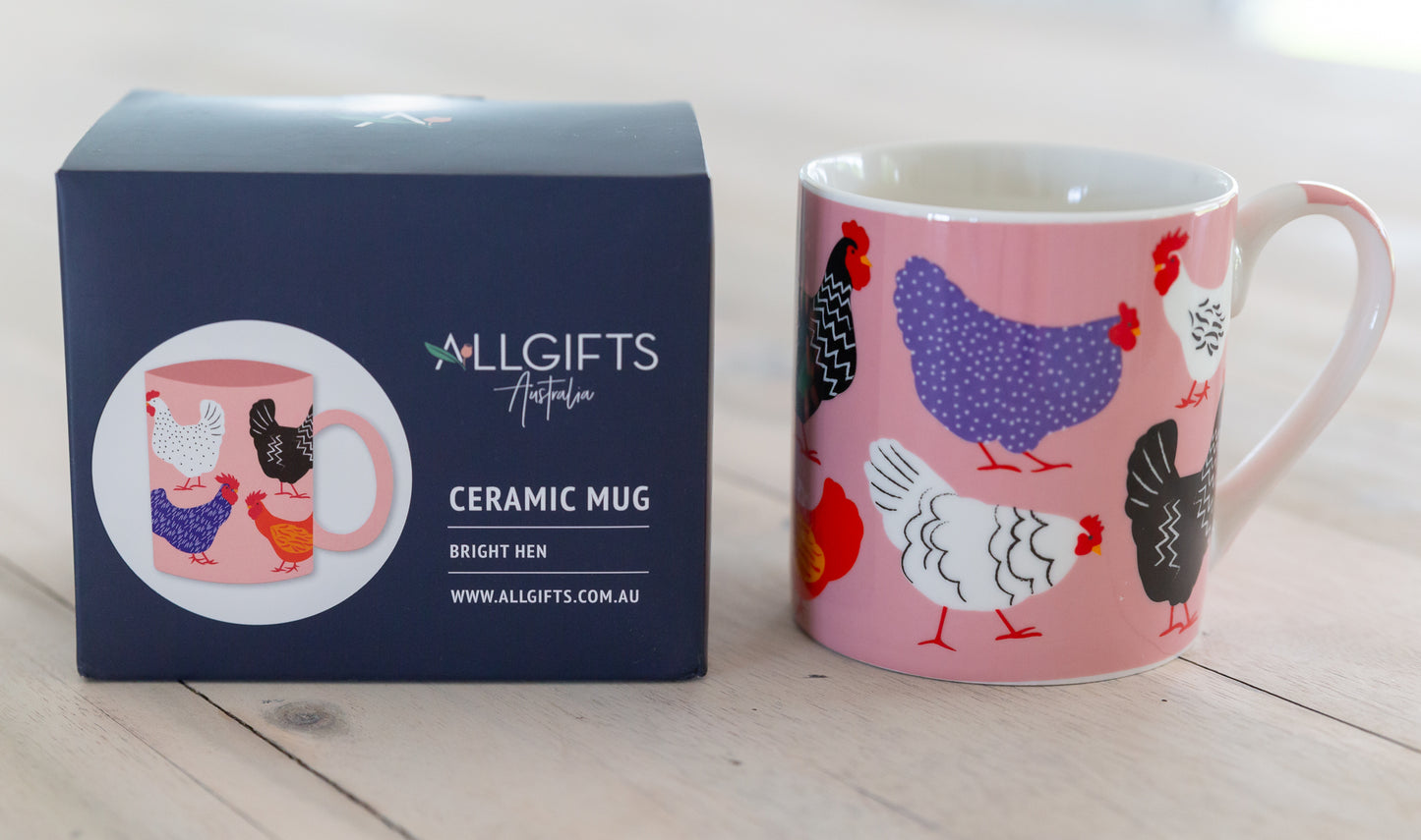 Ceramic Mug - Bright Hen