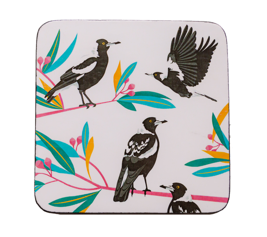 Coasters - Magpies (set of 4)