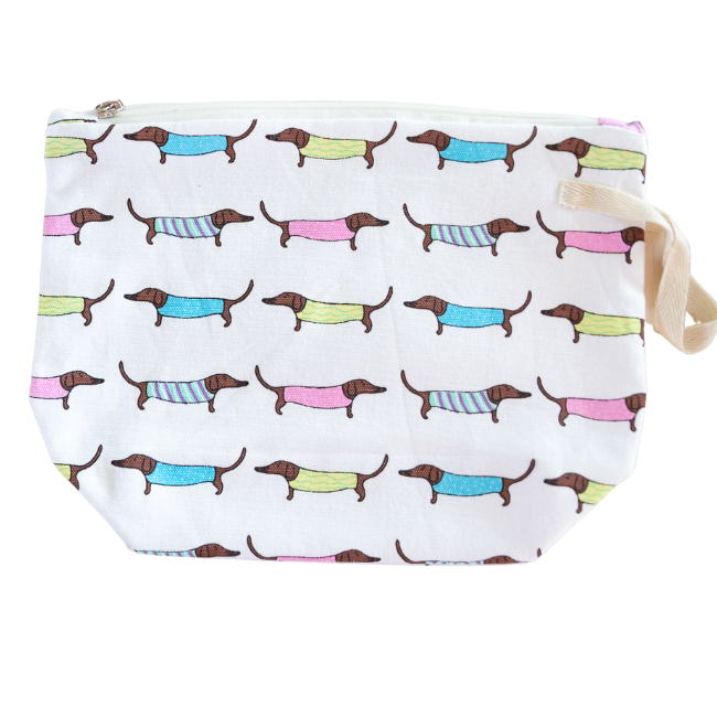 Cosmetic Toiletry Bag - Sausage Dogs