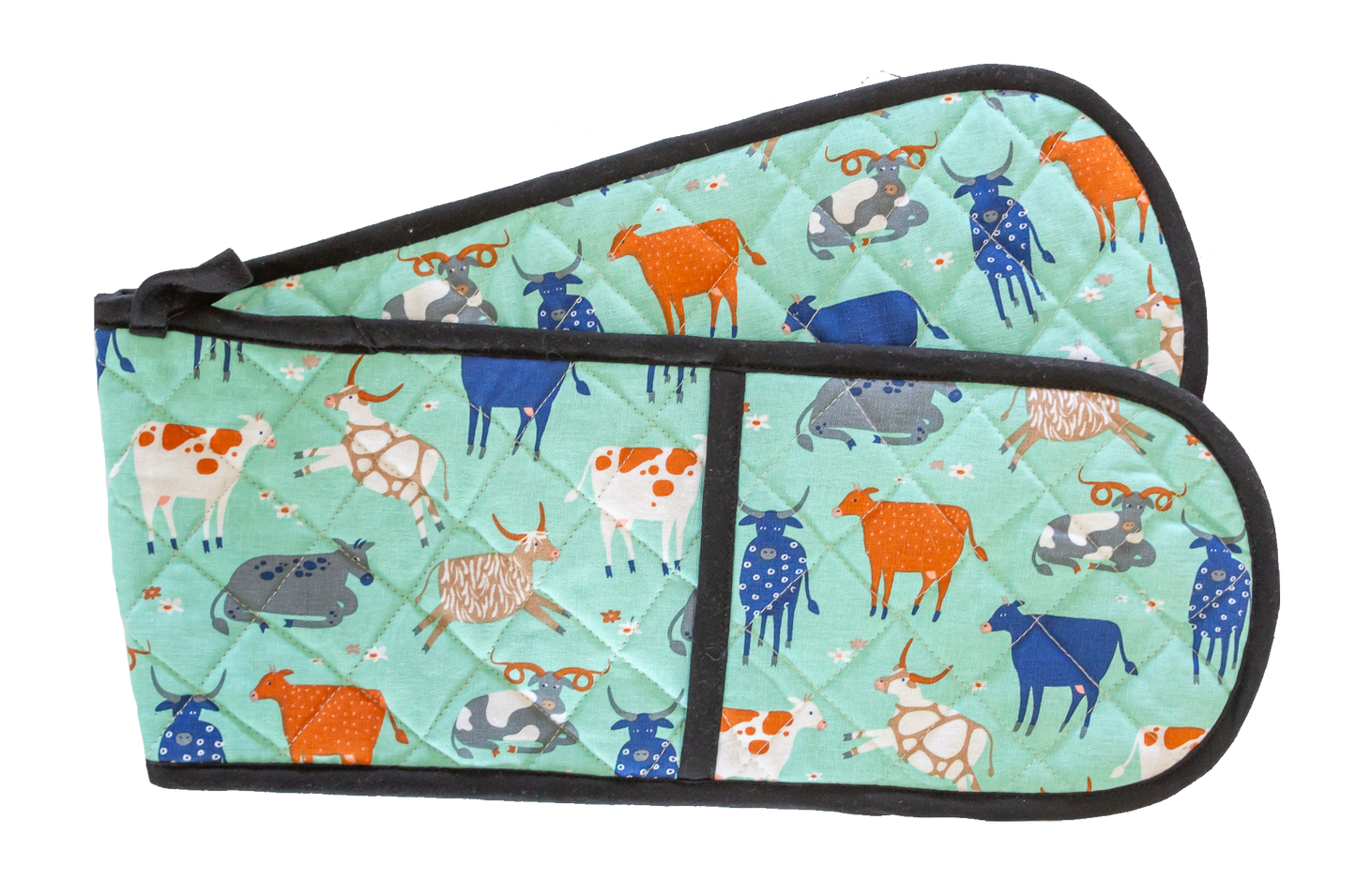 Green Cow Double Handed Oven Glove