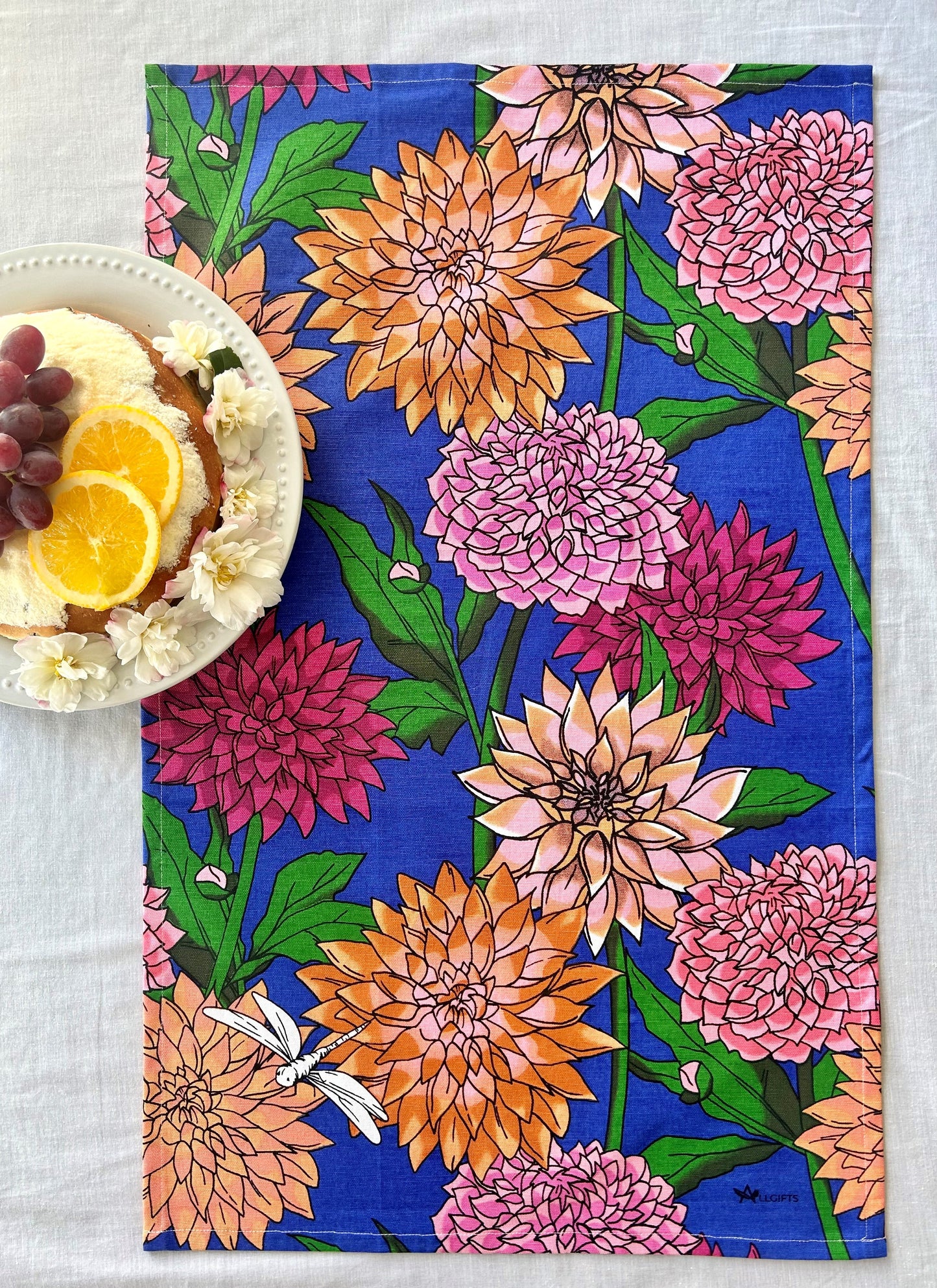 Dahlia Tea Towel