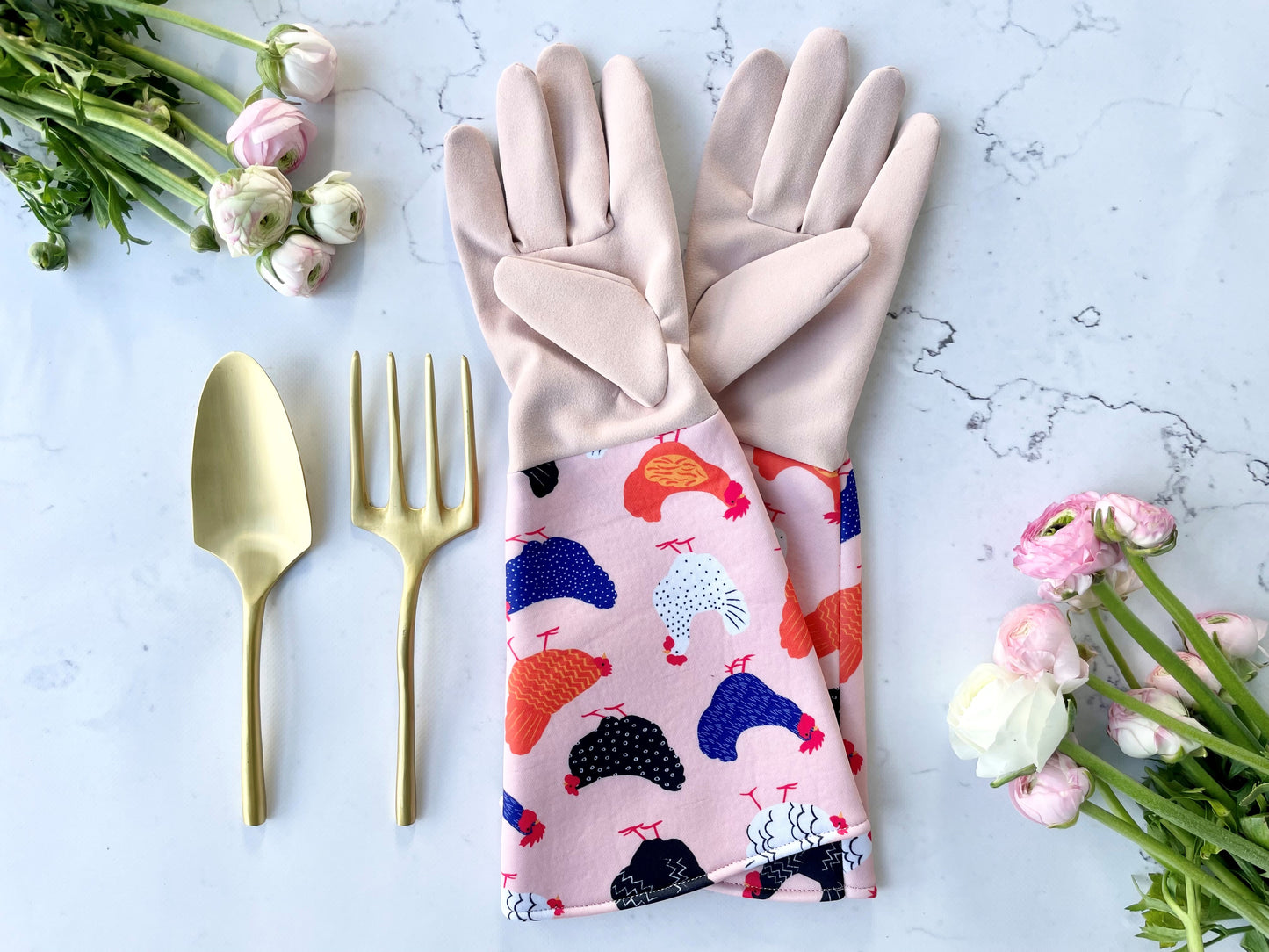 Gardening Gloves - Bright Hen