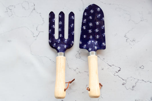 Garden Tool Set - Navy Sketch Bees