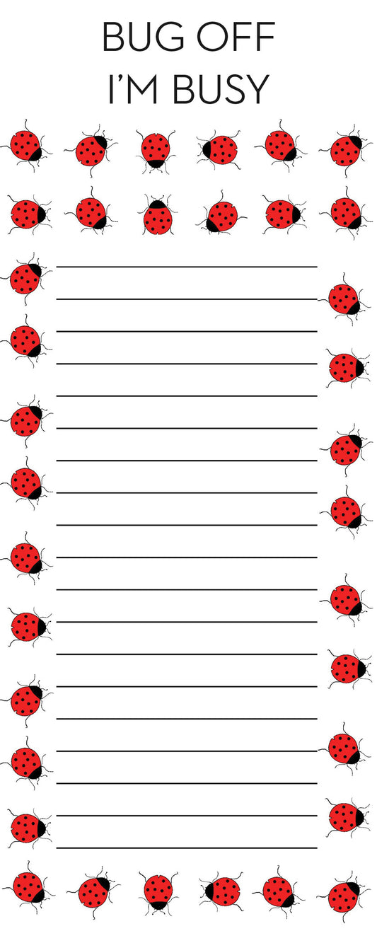 Ladybug - Shopping List Jotter