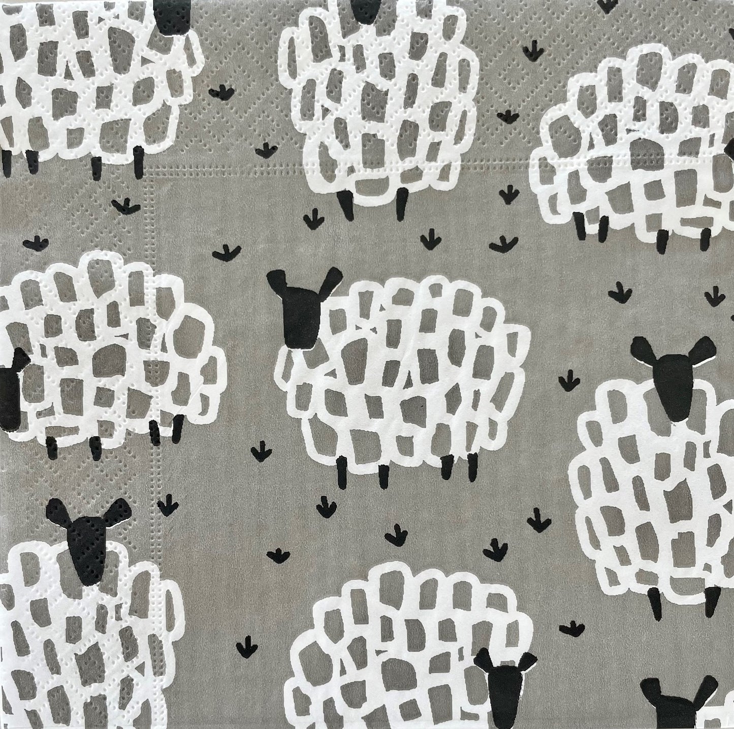 Grey Sheep - pack of 20 paper napkins