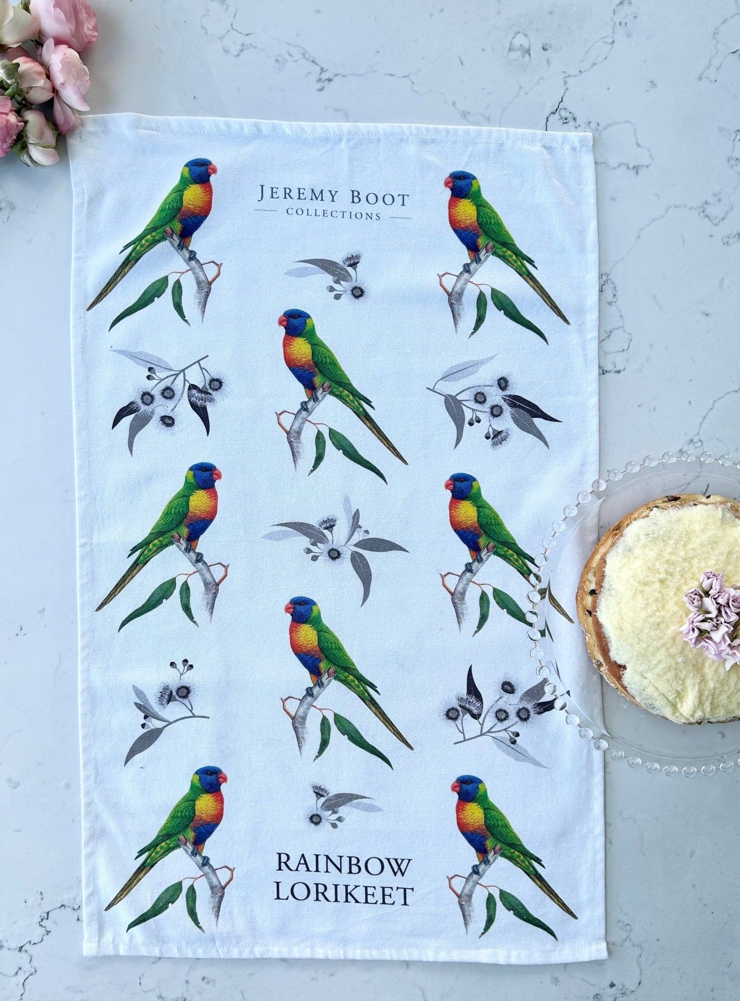 Jeremy Boot Cotton Tea Towel - Rainbow Lorikeet