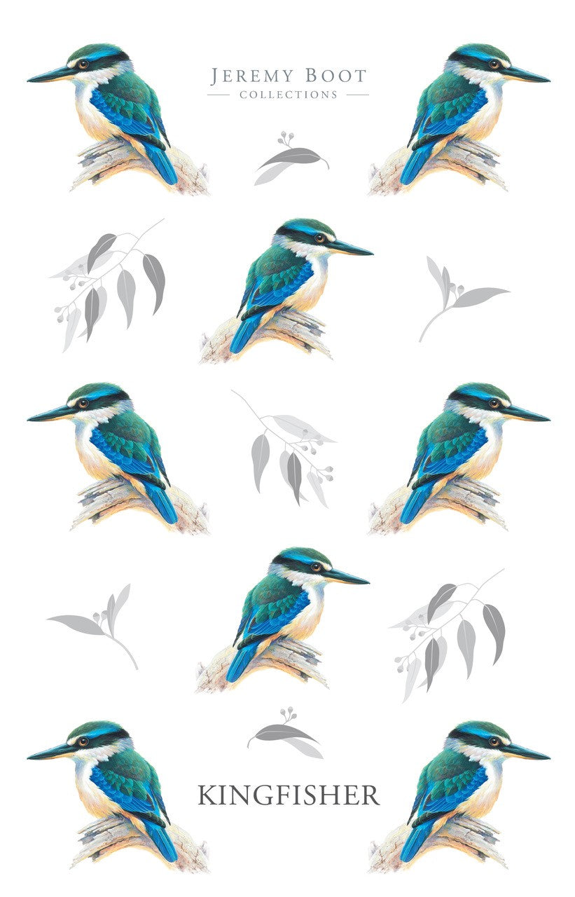 Jeremy Boot Cotton Tea Towel - Kingfisher