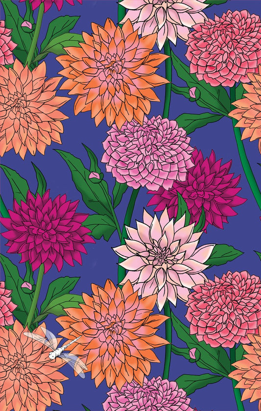 Dahlia Tea Towel