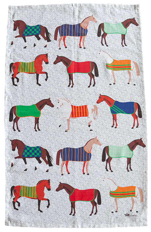 Horses Tea Towel