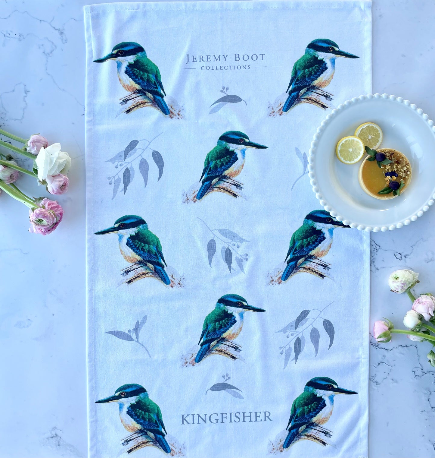 Jeremy Boot Cotton Tea Towel - Kingfisher