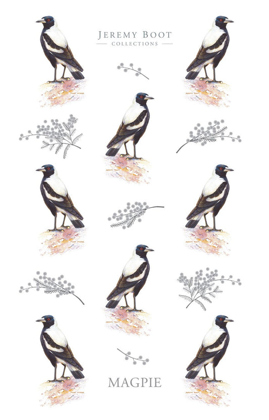 Jeremy Boot Cotton Tea Towel - Magpie