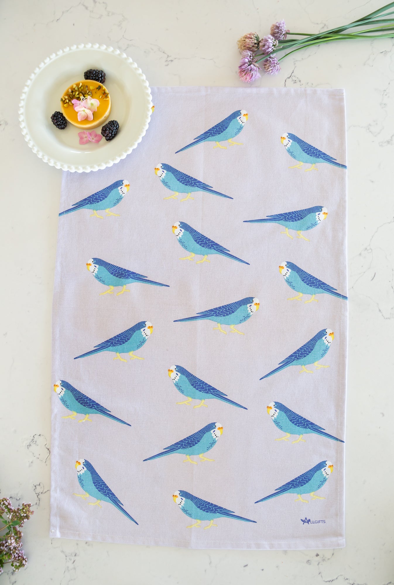 Budgie Tea Towel