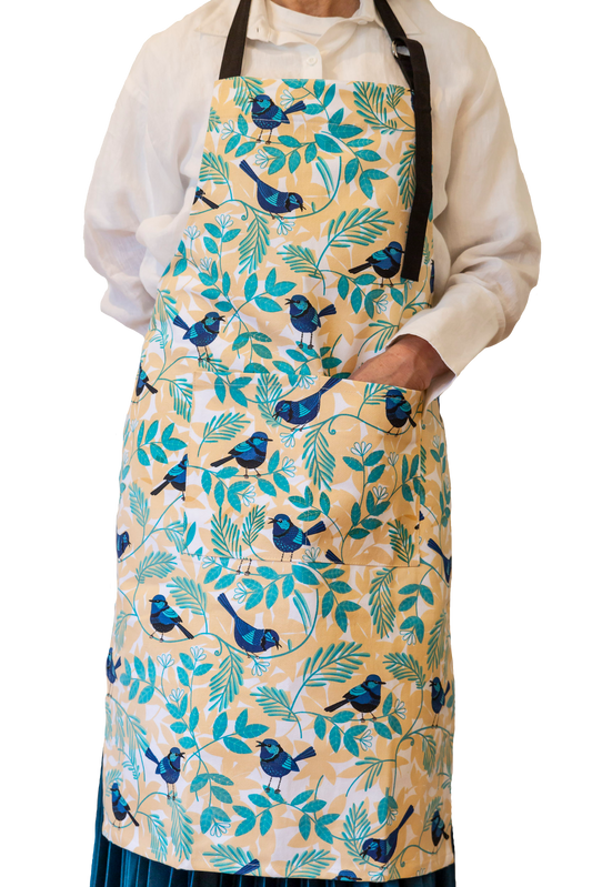 Blue Wren Apron