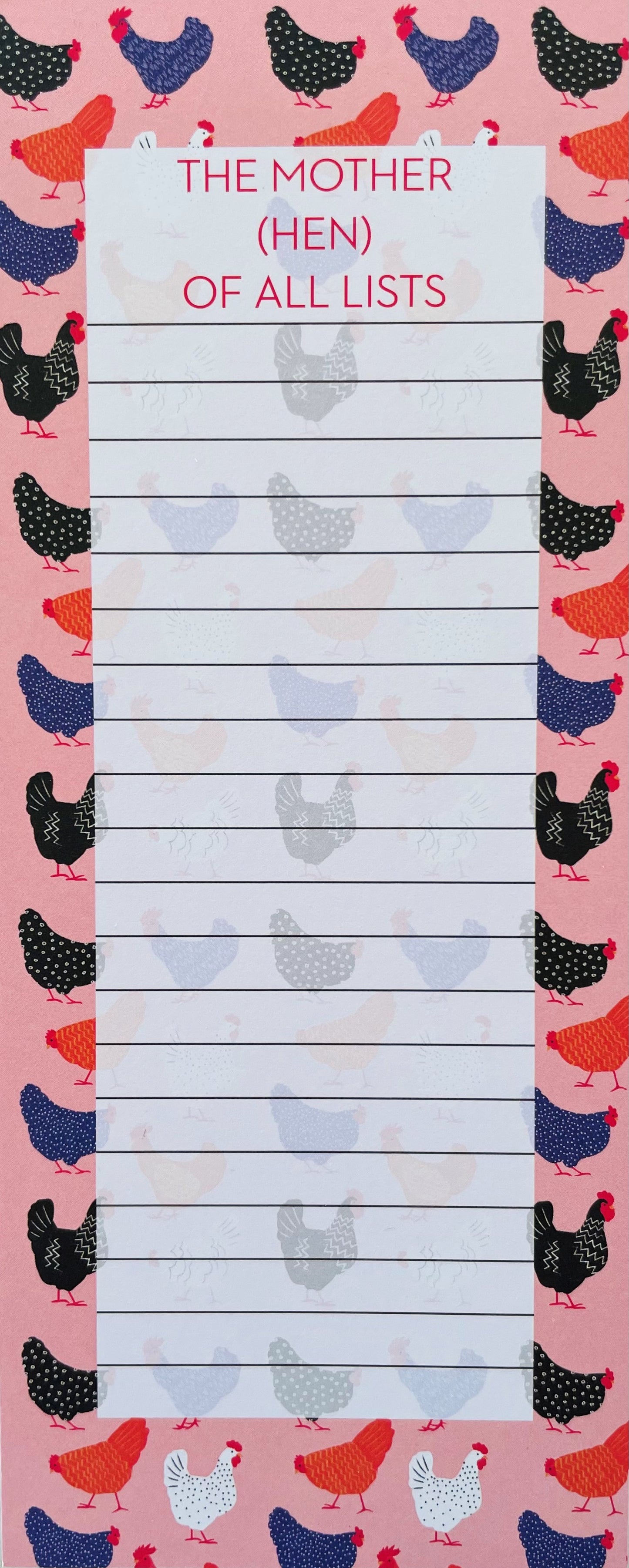 Bright Hen - Shopping List Jotter