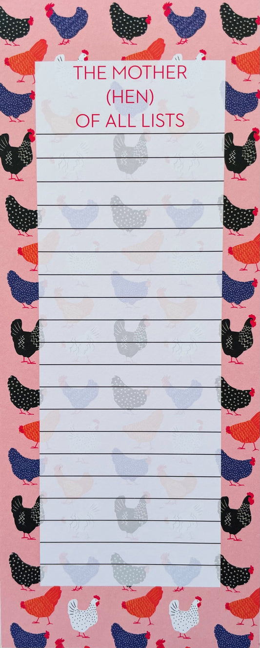 Bright Hen - Shopping List Jotter