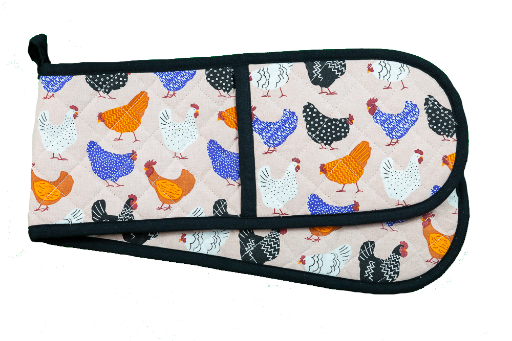 Bright Hen Double Handed Oven Glove