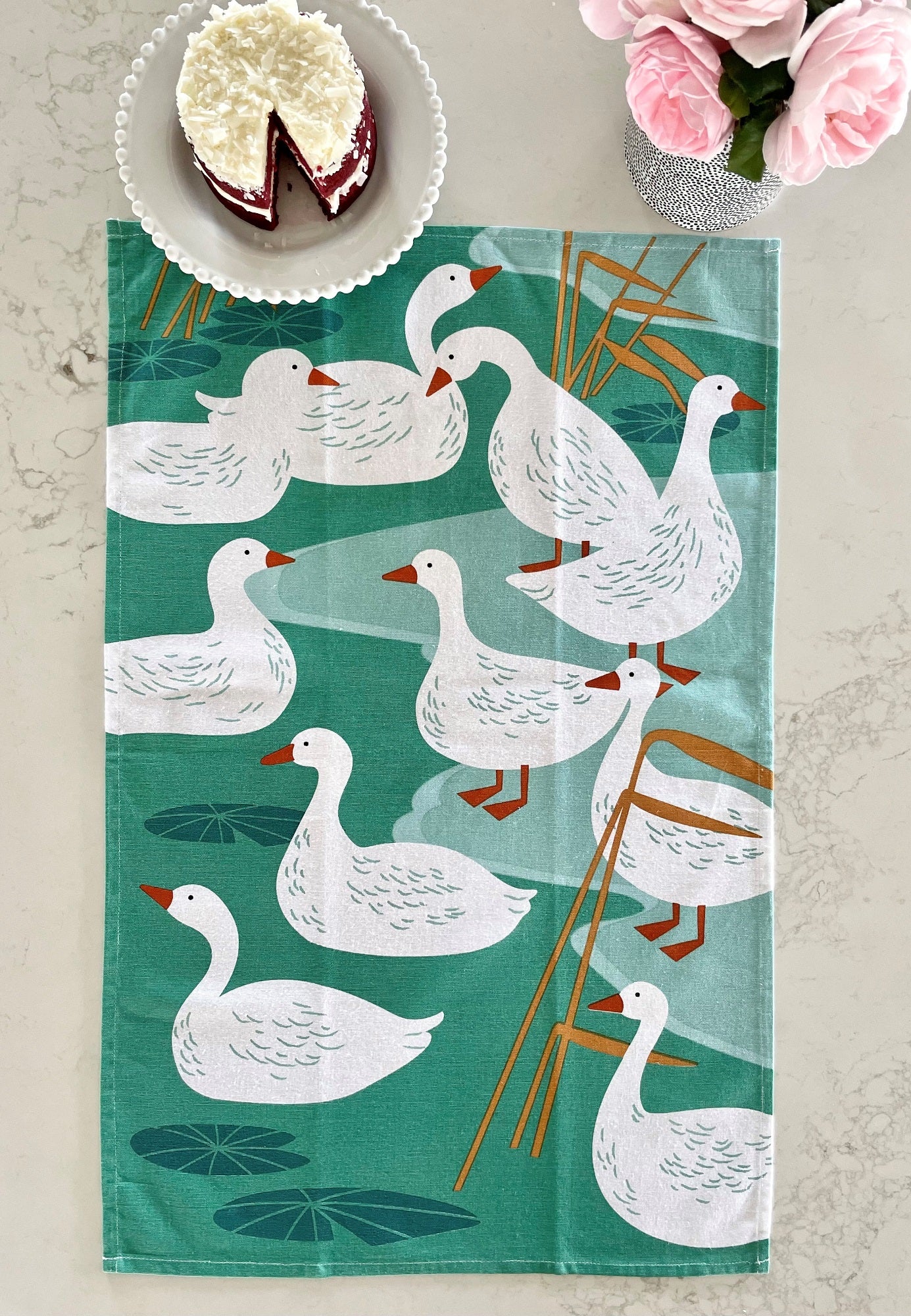 Ducks Tea Towel