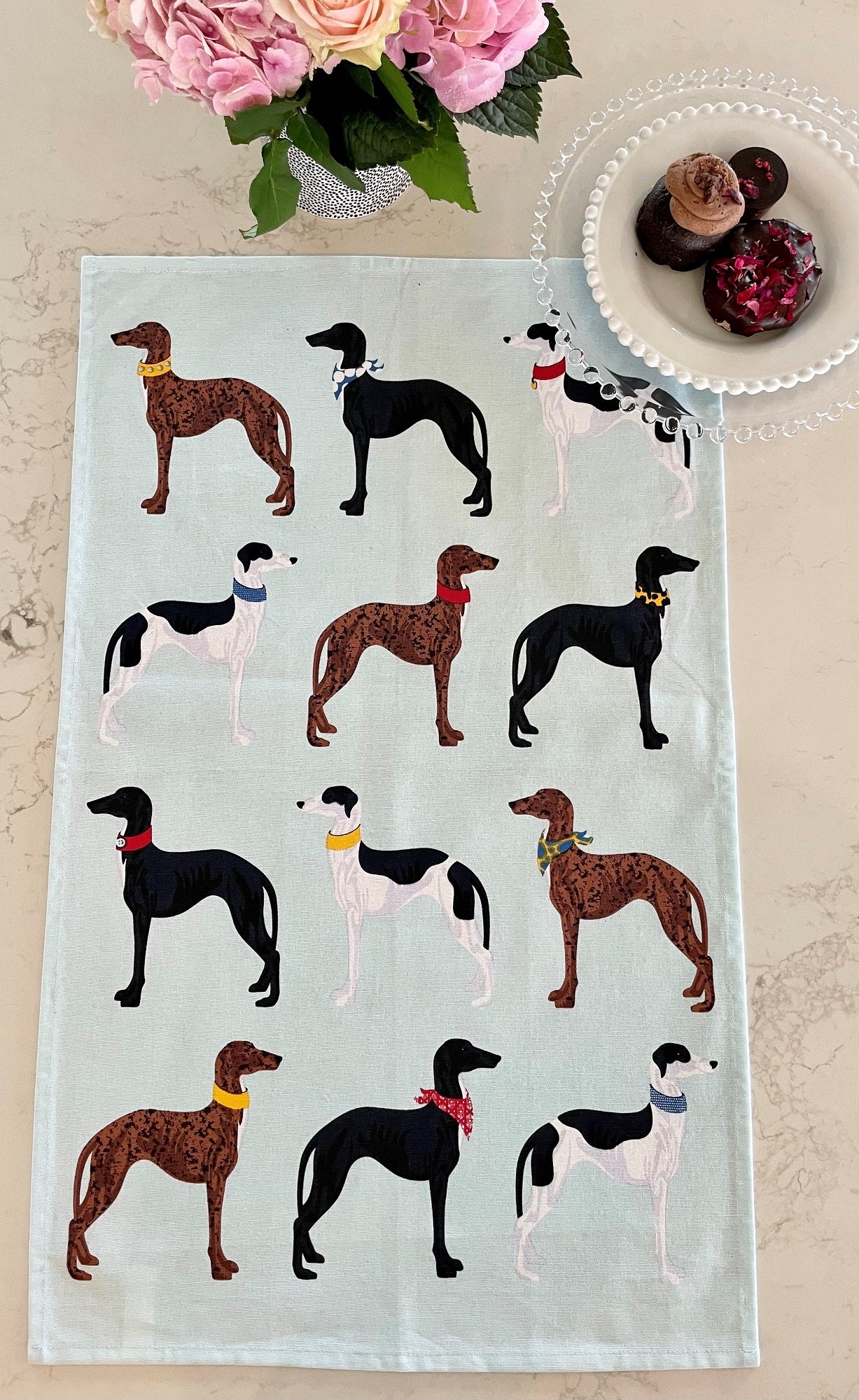 Greyhound Tea Towel