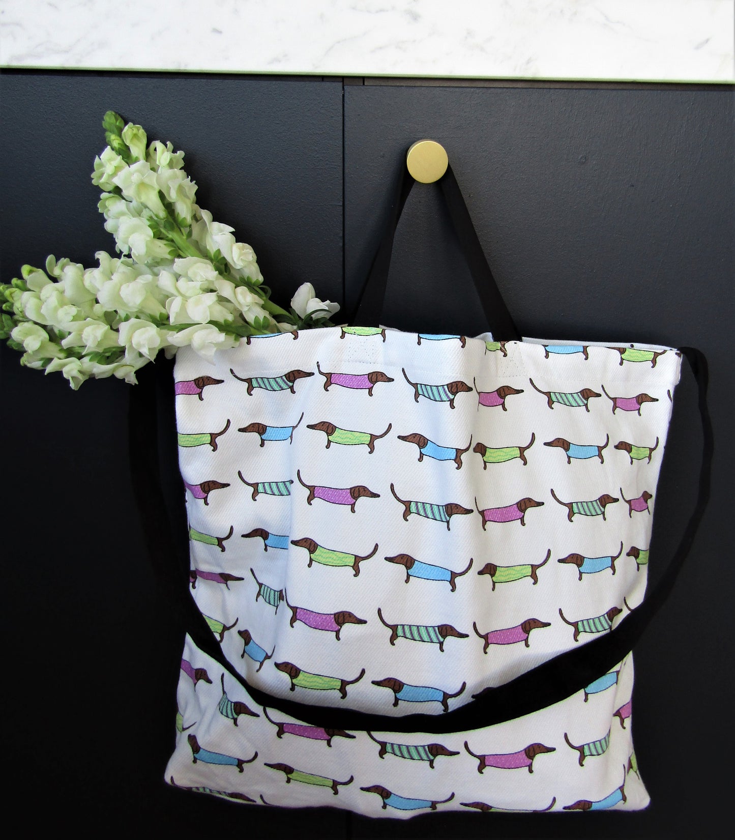 Sausage Dog Tote Bags