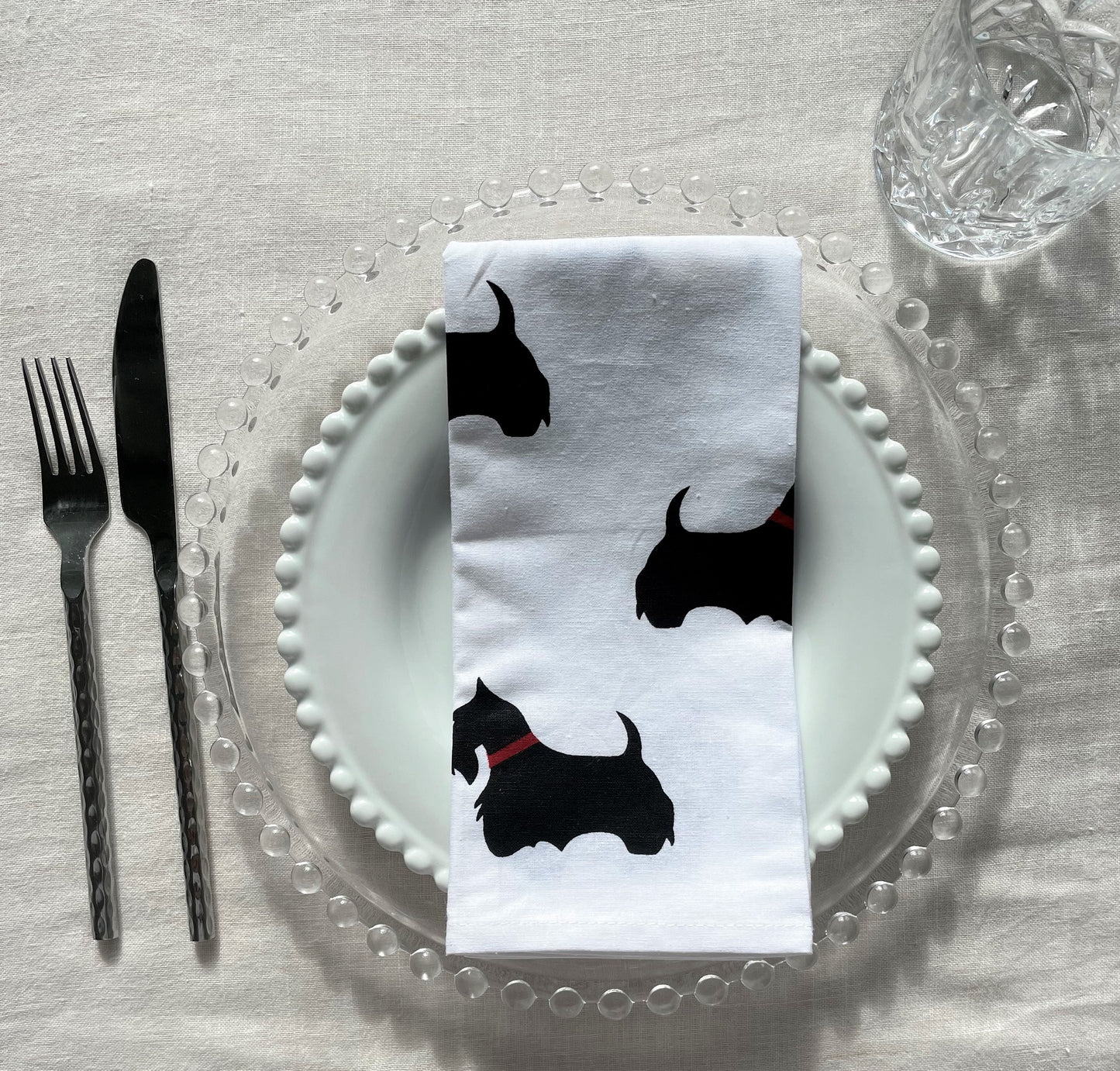 Scottie Dog - Cotton Napkins (set of 4)