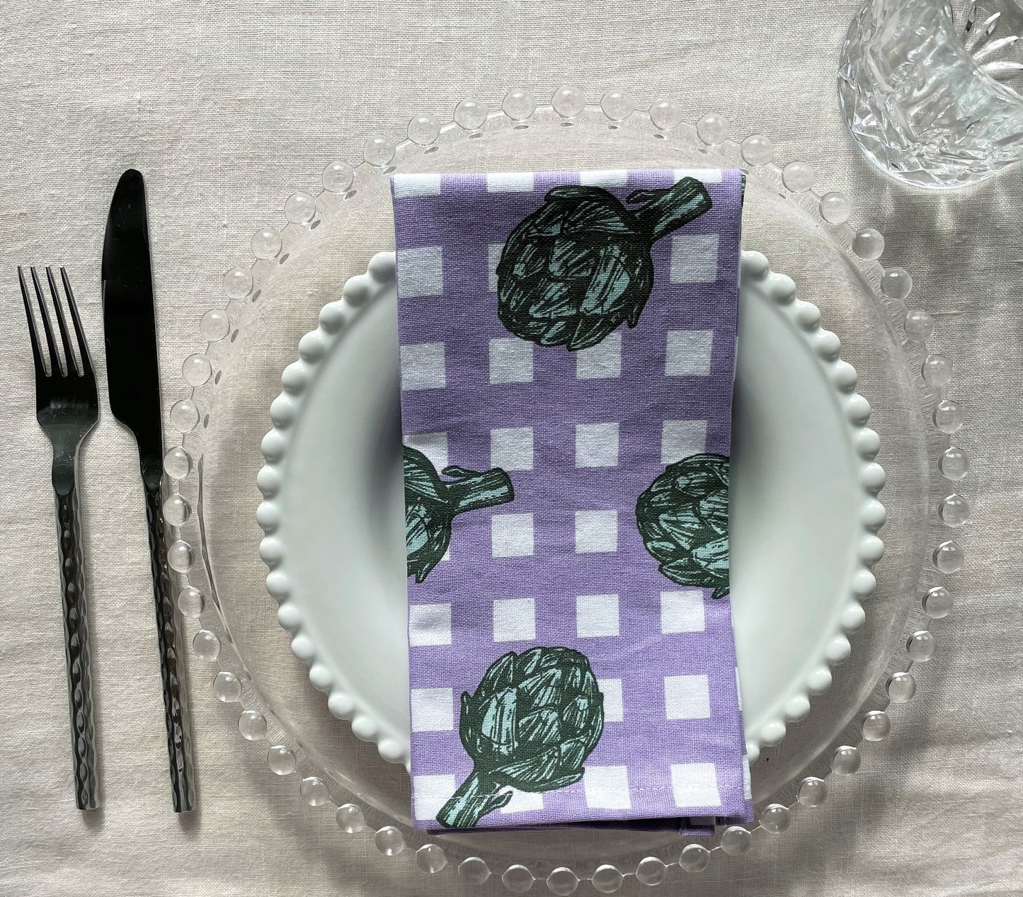 Artichokes - Cotton Napkins (set of 4)