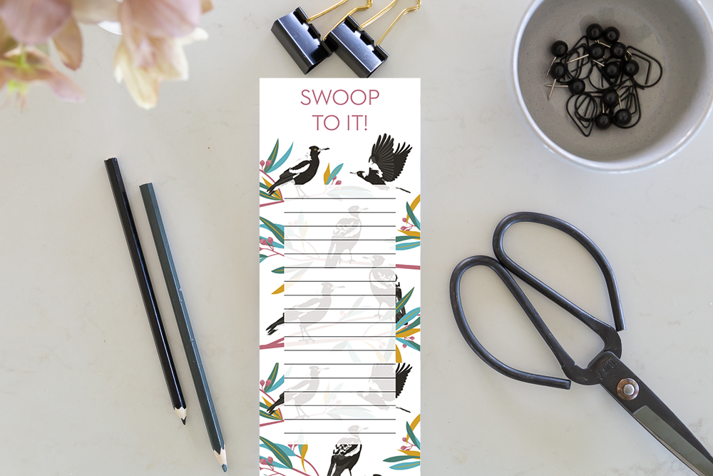 Magpies - Shopping List Jotter