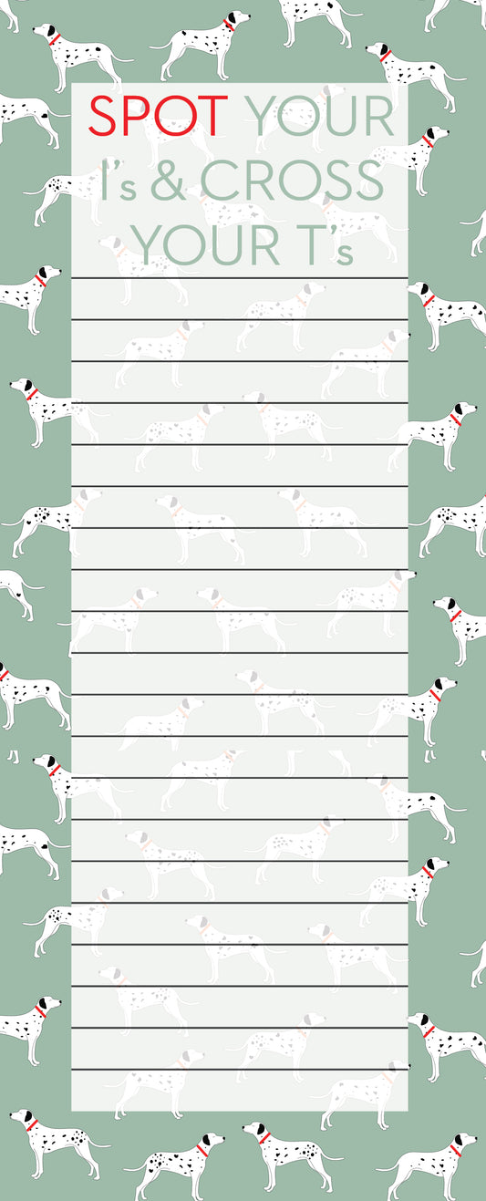 Dalmatian - Shopping List Jotter