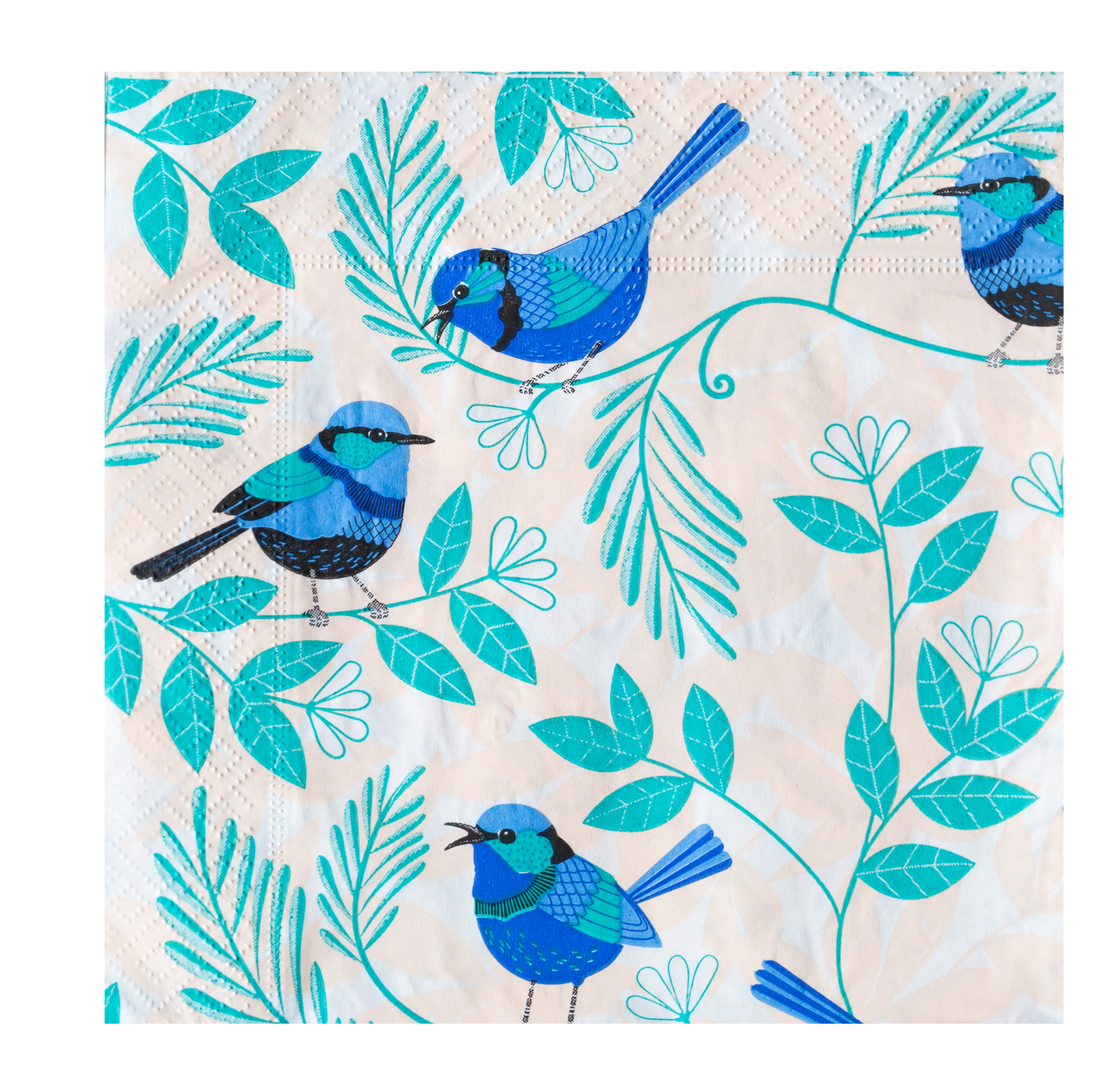 Blue Wren - pack of 20 paper napkins