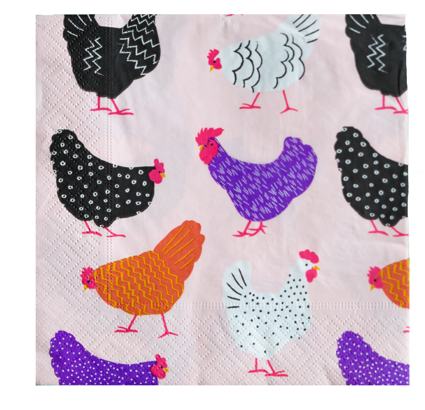 Bright Hen - pack of 20 paper napkins