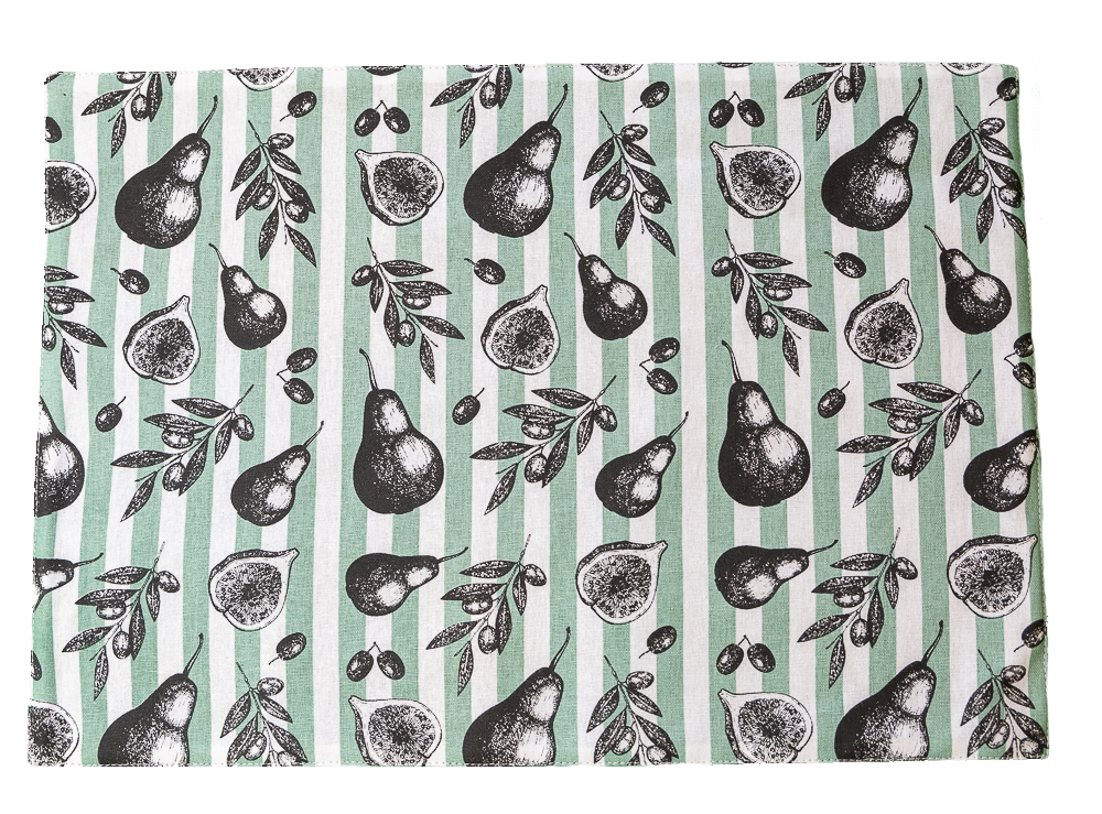 Fig and Pear - Cotton Placemats (set of 4)