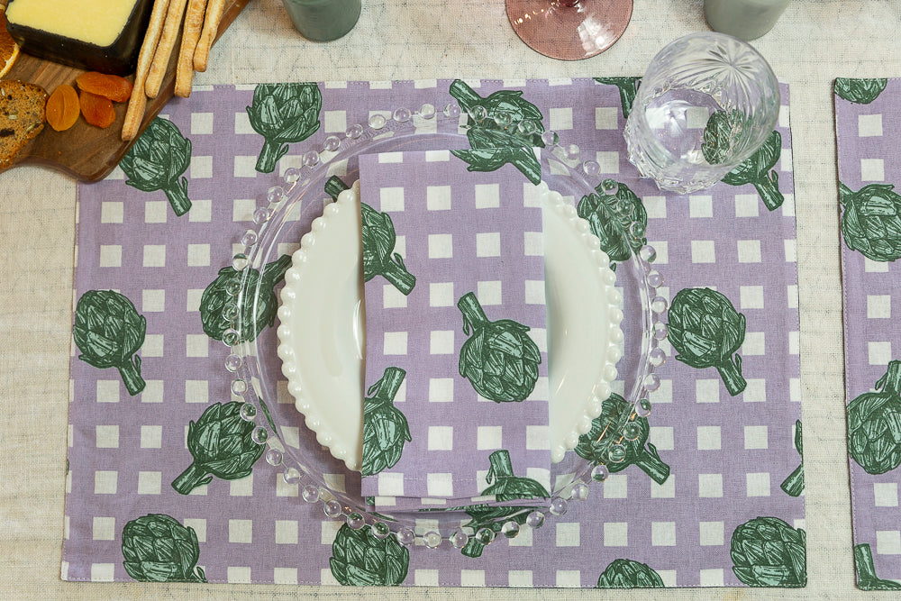 Artichokes - Cotton Placemats (set of 4)