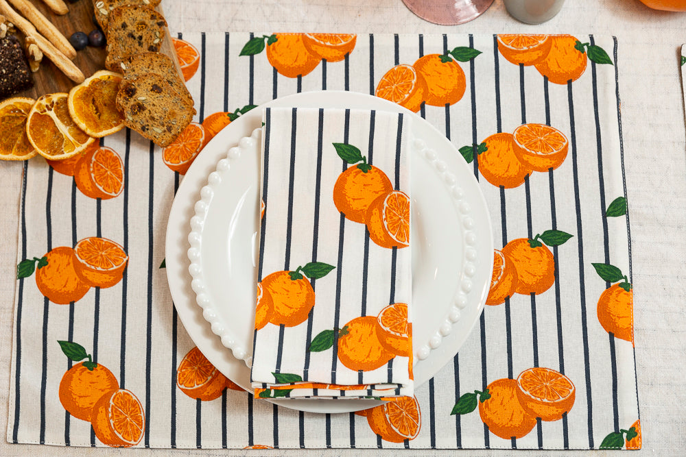 Oranges - Cotton Placemats (set of 4)