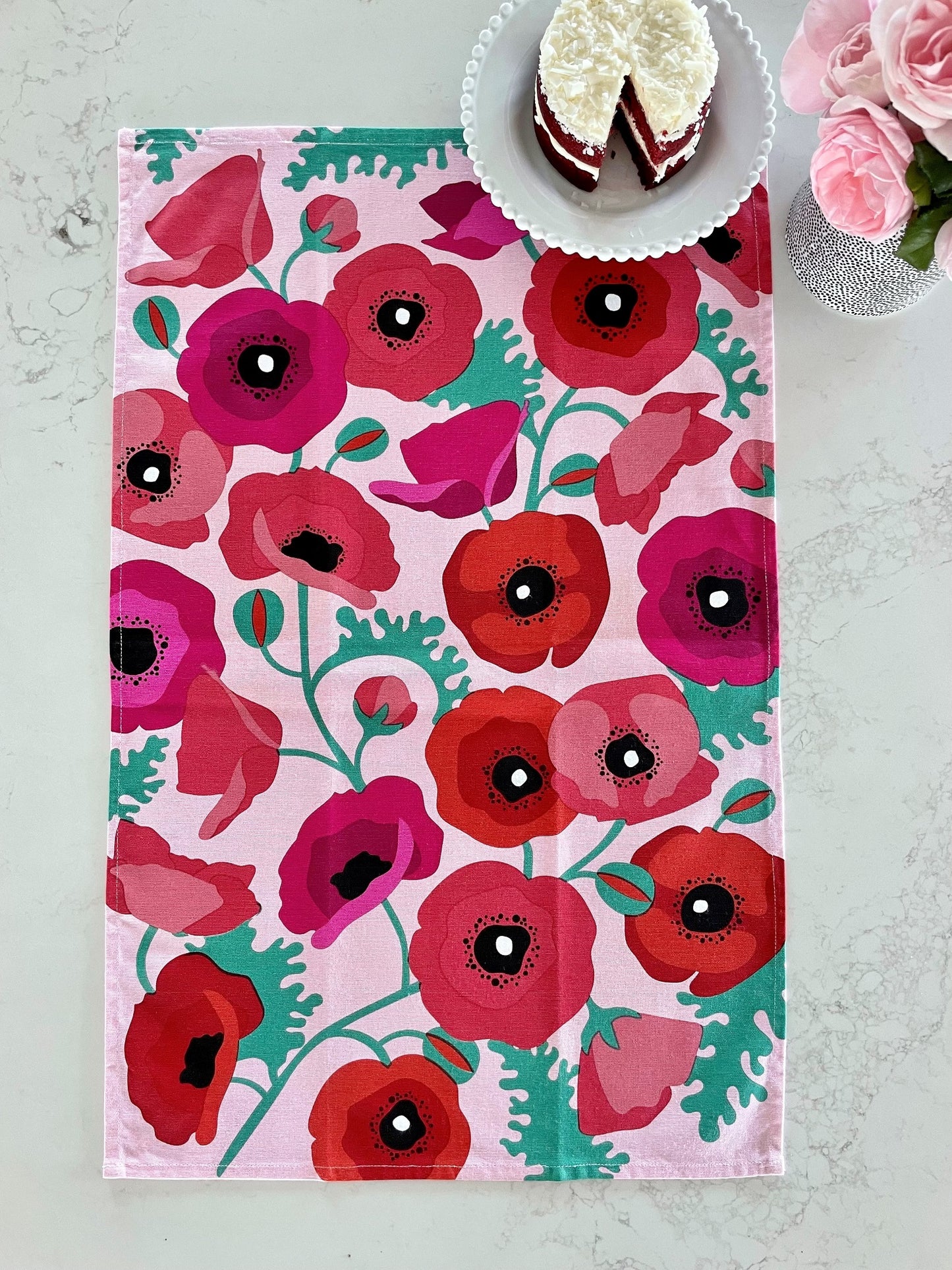 Poppies Tea Towel