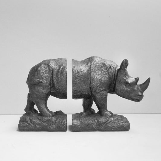 Rhino Bookends