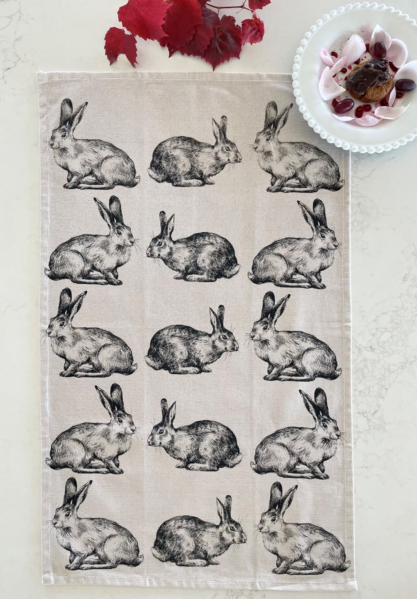 Hare Tea Towel