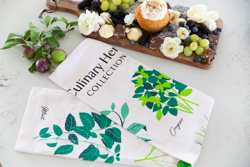 Culinary Herb Tea Towel