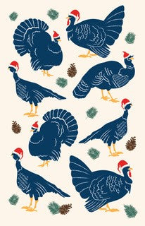 Xmas Turkey Tea Towel