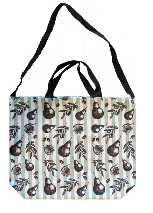 Fig and Pear Tote Bags