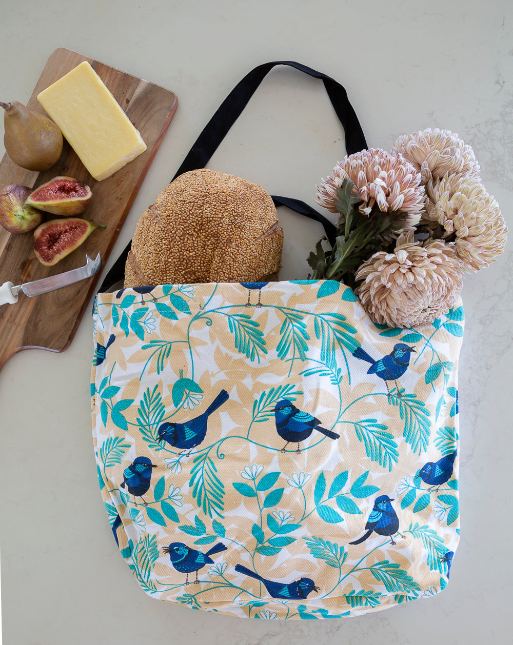 Blue Wren Tote Bags