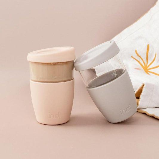 His & Hers Set Reusable Cups - Peach & Luna