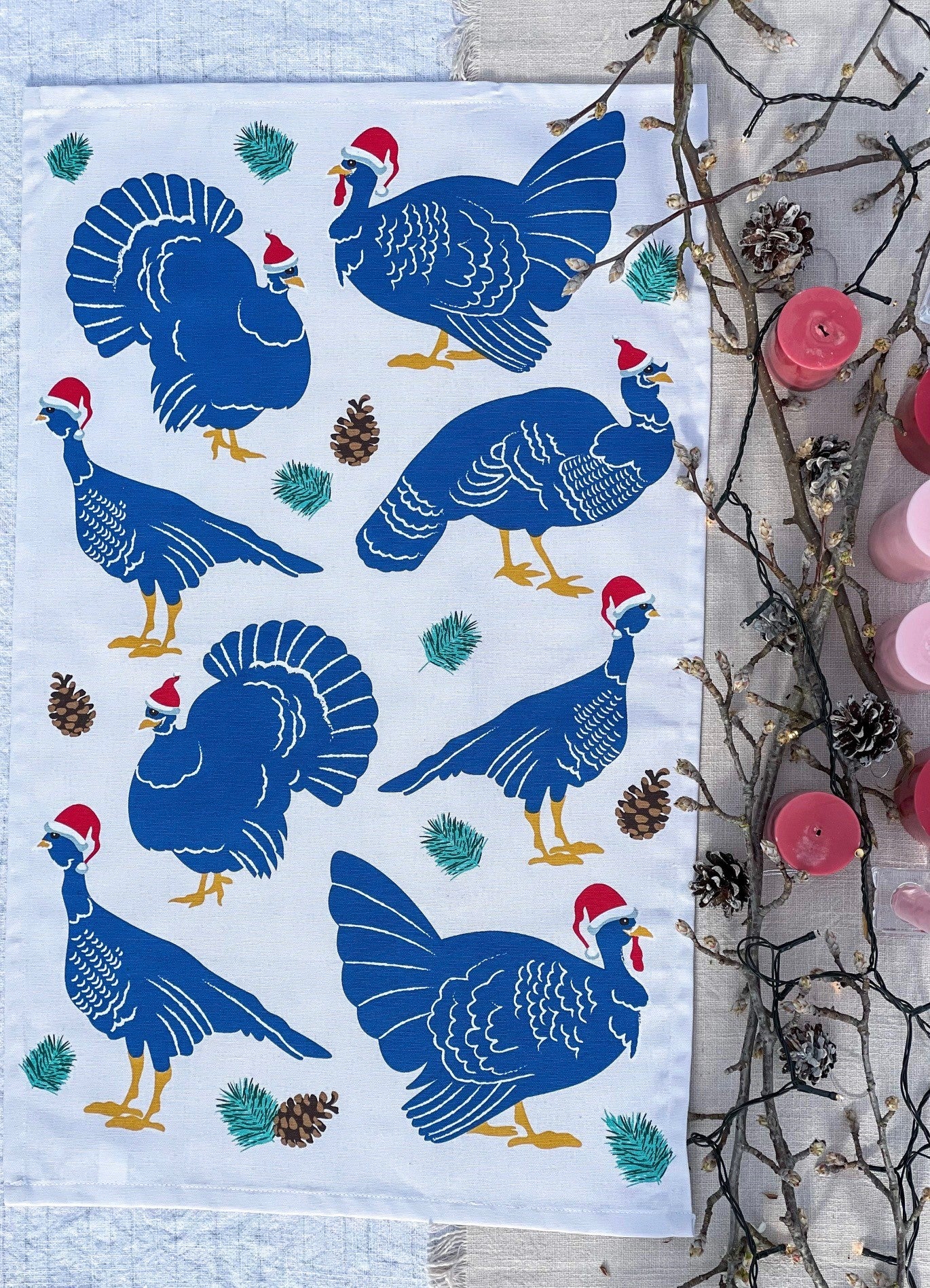 Xmas Turkey Tea Towel